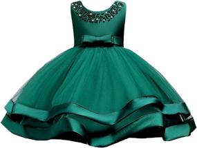 img 4 attached to Elegant Little Chiffon Princess Dresses: Perfect for Wedding Girls' Clothing