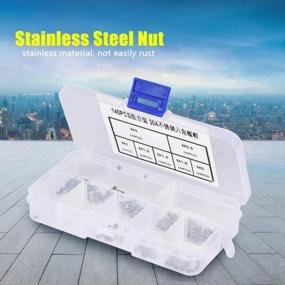 img 2 attached to 140-Piece Set Of Stainless Steel Hexagonal Nuts In Various Sizes: M1, M1.2, M1.4, M1.6, M2, M2.5, M3 - Ideal Thread Fasteners For Your Needs