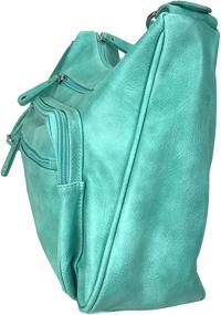 img 1 attached to Fashion Locking Concealed Credit Turquoise Women's Handbags & Wallets ~ Hobo Bags