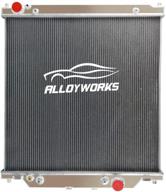 alloyworks radiator aluminum 2003 2007 powerstroke logo