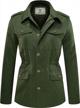 utility lapel anorak military jacket for women, lightweight cotton canvas by wenven logo