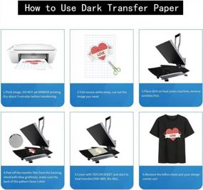 img 1 attached to Create Your Own Custom Dark T-Shirts With 12 A4 Heat Transfer Sheets For Inkjet Printers