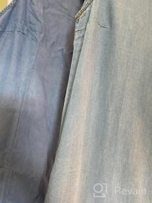 img 5 attached to Anna-Kaci Classic Sleeveless Blue Jean Button Down Denim Pocket Collar Shirt Dress