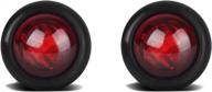 tctauto pack of 2 red led marker lights with dual function high & low 3 wire - perfect for stop/tail light logo