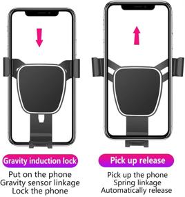 img 2 attached to LUNQIN Car Phone Holder for BMW 5 Series (2011-2016) - Auto Accessories Navigation Bracket for Enhanced Interior Decoration and Mobile Cell Phone Mounting