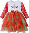 2-8t toddler girl winter tutu dress - long sleeve outfit by dxton logo
