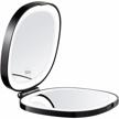 compact and portable kedsum led lighted travel makeup mirror with 10x magnification and usb charging - ideal for flawless on-the-go makeup application logo
