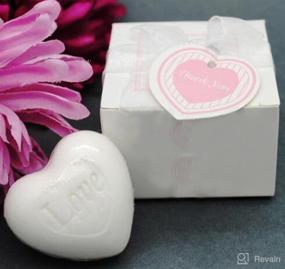 img 4 attached to 🧼 AIXIANG Mini Scented Heart Shape Soap Favors: Ideal for Weddings, Bridal & Baby Showers, Parties, Housewarming, Mothers Day & More!