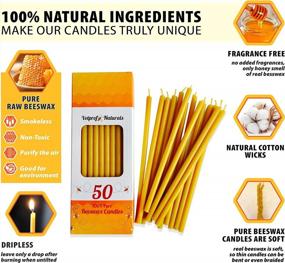 img 2 attached to Experience The Serenity Of Votprof 30'S 100% Pure Beeswax Taper Candles - Dripless, Smokeless, And Non-Toxic