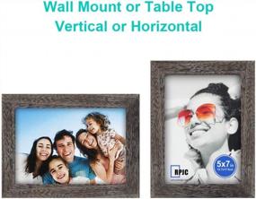 img 2 attached to Crafted Solid Wood Frames With High Definition Glass For Table Top And Wall Mounting Display: RPJC 5X7 Picture Frames