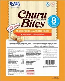 img 3 attached to Grain-Free Soft And Chewy Baked Chicken Wrapped Churu Filled Dog Treats: INABA Churu Bites, 0.42 Ounces Per Tube - 48 Tubes Total (8 Tubes Per Pack), With Chicken Recipe