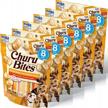 grain-free soft and chewy baked chicken wrapped churu filled dog treats: inaba churu bites, 0.42 ounces per tube - 48 tubes total (8 tubes per pack), with chicken recipe logo