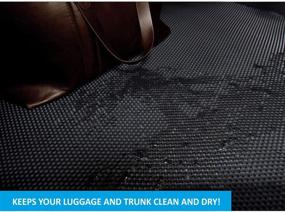 img 1 attached to 🚗 CLIM ART Cargo Liner for Nissan Pathfinder 2013-2021: Honeycomb Dirtproof & Waterproof Trunk Mat - All-Climate, Heavy Duty, Anti-Slip Design - FL01113020