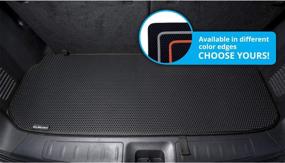 img 2 attached to 🚗 CLIM ART Cargo Liner for Nissan Pathfinder 2013-2021: Honeycomb Dirtproof & Waterproof Trunk Mat - All-Climate, Heavy Duty, Anti-Slip Design - FL01113020