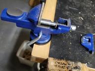 img 1 attached to Nuovoware 3-Inch Table Vise: Portable, Universal Clamp-On Tool For Woodworking And Metalworking Projects review by Joel Gumbiner