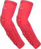 protective comfort: hopeforth padded elbow forearm compression sleeves for arm support logo