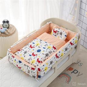 img 1 attached to Abreeze Bassinet Comforter Breathable Co Sleeping