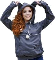 unisex kangaroo carrier sweatshirt xxxx large dogs - apparel & accessories logo