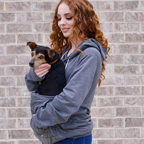 img 1 attached to Unisex Kangaroo Carrier Sweatshirt XXXX Large Dogs - Apparel & Accessories