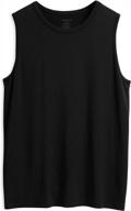 tomboyx high neck muscle tank top, loose fit, micromodal fabric for all day comfort (xs-4x) logo