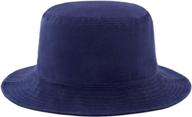 versatile cotton sun hat for travel, beach and outdoor activities - packable and unisex logo