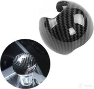 🚗 carbon fiber print gear shift knob cover trim for audi a3/s3 2013-2020 - jiechen sport style accessories логотип