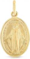 чудотворная медаль девы марии из желтого или белого золота 14 карат - ioka логотип