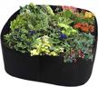 assr fabric raised garden bed, rectangle breathable planting container grow bag planter pot for plants, flowers, vegetables size 2(l) x2(w) ft (black) logo