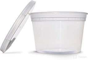 img 4 attached to TRiPAK TD40016 16 oz Plastic Deli Container with Lid - Bulk Pack of 240