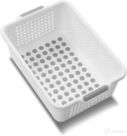 madesmart baby classic medium storage basket - white, baby collection: organize diapers, bottles, lotions, wipes, and toys! durable with soft-grip dots and non-slip feet. bpa-free. логотип