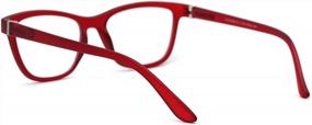 img 1 attached to Stylish And Functional: SA106 Women'S Bi-Focal Reading Glasses With A Horn Rim Rectangular Frame