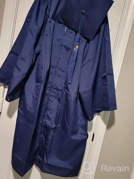 img 1 attached to 2021 Update: HEPNA Graduation Gown Cap Tassel Set - High School and College Ceremony Uniforms with Matte Graduation Robe review by Jose Ortega