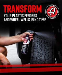 img 3 attached to 🔥 Adam's SiO2 Infused Undercarriage Dressing Spray (1 Gallon) - Silica Infused for Preium Results, Quick & Easy Application, Works on Tires, Trim, Wheel Wells, with a Sleek Black Satin Finish