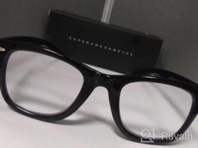 img 5 attached to Stylish SA106 Retro Horn Rim Multi-Focus Progressive Reading Glasses For Clear Vision