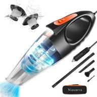 🧹 niecarva car vacuum cleaner with 7500pa/150w/12v high power, portable handheld vacuum for car with led light, 16.4 ft cord, car cleaning kit for men and women логотип