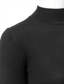 img 1 attached to Женские мягкие эластичные пуловеры с воротником под горло, легкие, с длинным рукавом (S-XL)