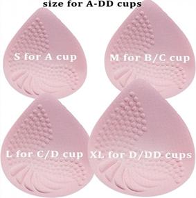 img 1 attached to PRETTYWELL Bra Pads Inserts, 2 Pairs Latex Bras Inserts For Sports Bras, Bra Cups Inserts For Bikini Tops