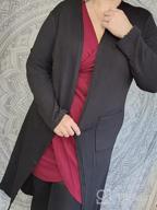 img 1 attached to Women'S Open Front Lightweight Maxi Cardigan Sweater With Pockets By Arolina review by Kenneth Stanford