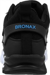 img 2 attached to Мужские уличные спортивные кроссовки: теннисная обувь средней высоты BRONAX