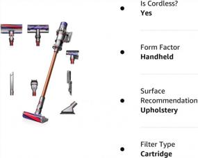 img 1 attached to Dyson V10 Absolute Cordless Handheld Vacuum Black: Ultimate Cleaning Power in a Sleek Design (268893-01)