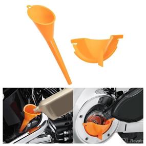 img 3 attached to Convenient UTV PRO Primary Oil Fill Funnel Kit for Easy Oil Change - Motorcycle and Transmission Crankcase Oil Funnel Set for Harley Motorcycle (2pcs, Orange)