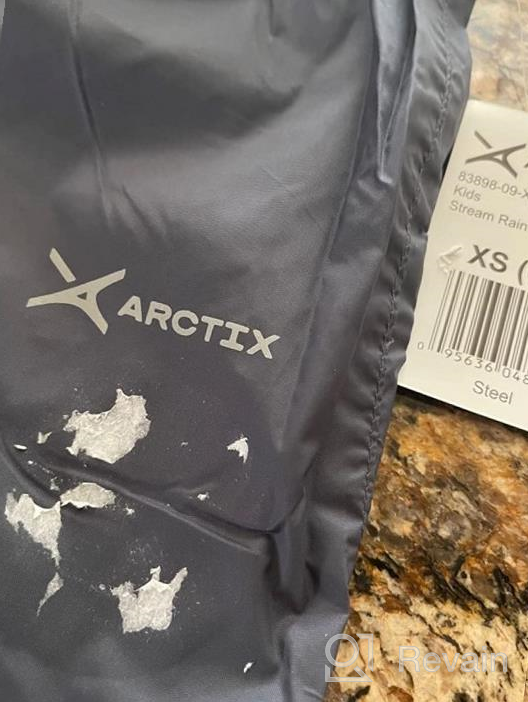 img 1 attached to 💦 Waterproof Kids Rain Pant, Black, Large Husky - Arctix Stream Collection review by Jason Peterson