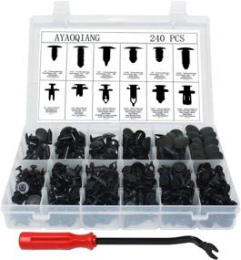 img 4 attached to 🚗 240 Pcs Car Push Retainer Kit: Universal Bumper Clips Set with Free Fastener Remover - Fits GM, Ford, Toyota, Honda, Chrysler