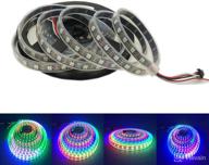 💡 hkbayi 4m 5v 60leds/m 240pixels ws2812b rgb led strip - programmable & waterproof ip67 логотип