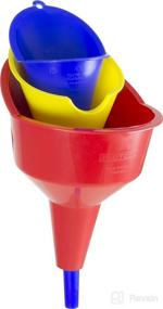 img 1 attached to 🔴 The Ultimate Trio Funnel Set: Hopkins FloTool 10714MX3 Super Funnel Trio - Red