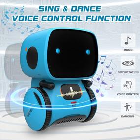 img 1 attached to Interactive Smart Talking Robot Toy For Kids - Voice Controlled With Touch Sensor, Speech Recognition, Singing, Dancing, Repeating, And Recording - Great Gift For Boys And Girls, Ages 3-8 - GILOBABY