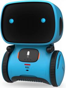 img 4 attached to Interactive Smart Talking Robot Toy For Kids - Voice Controlled With Touch Sensor, Speech Recognition, Singing, Dancing, Repeating, And Recording - Great Gift For Boys And Girls, Ages 3-8 - GILOBABY