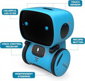 img 3 attached to Interactive Smart Talking Robot Toy For Kids - Voice Controlled With Touch Sensor, Speech Recognition, Singing, Dancing, Repeating, And Recording - Great Gift For Boys And Girls, Ages 3-8 - GILOBABY