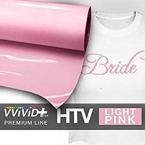 img 1 attached to 🎀 VVIVID+ Pink Premium Heat Transfer Vinyl Film - Ideal for Cricut, Silhouette & Cameo Machines (12" x 72" - 6ft)