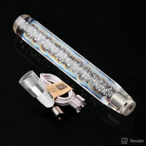 img 4 attached to 🌈 Multicolor Gradient LED Shift Knob - Geevorks 30cm Crystal Transparent Bubble Gear Shifter - Universal Automotive Interior Accessories